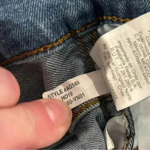 Madewell Highrise 10” Skinny Jeans Size 24P. 4 Button Closure. Rough Hem. - Picture 12 of 12